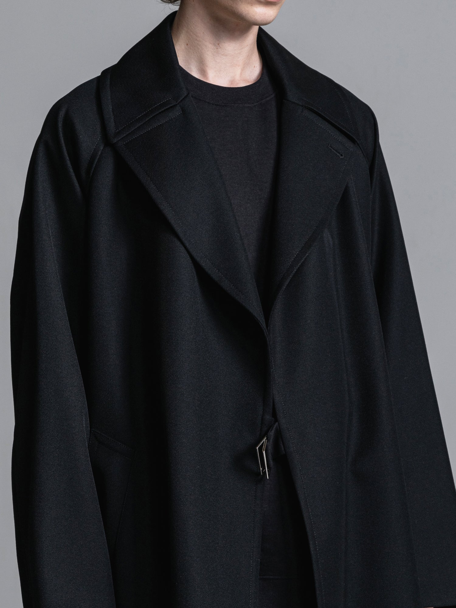 予約商品] WOOL GABARDINE TIELOCKEN COAT | ウールギャバジンタイ ...