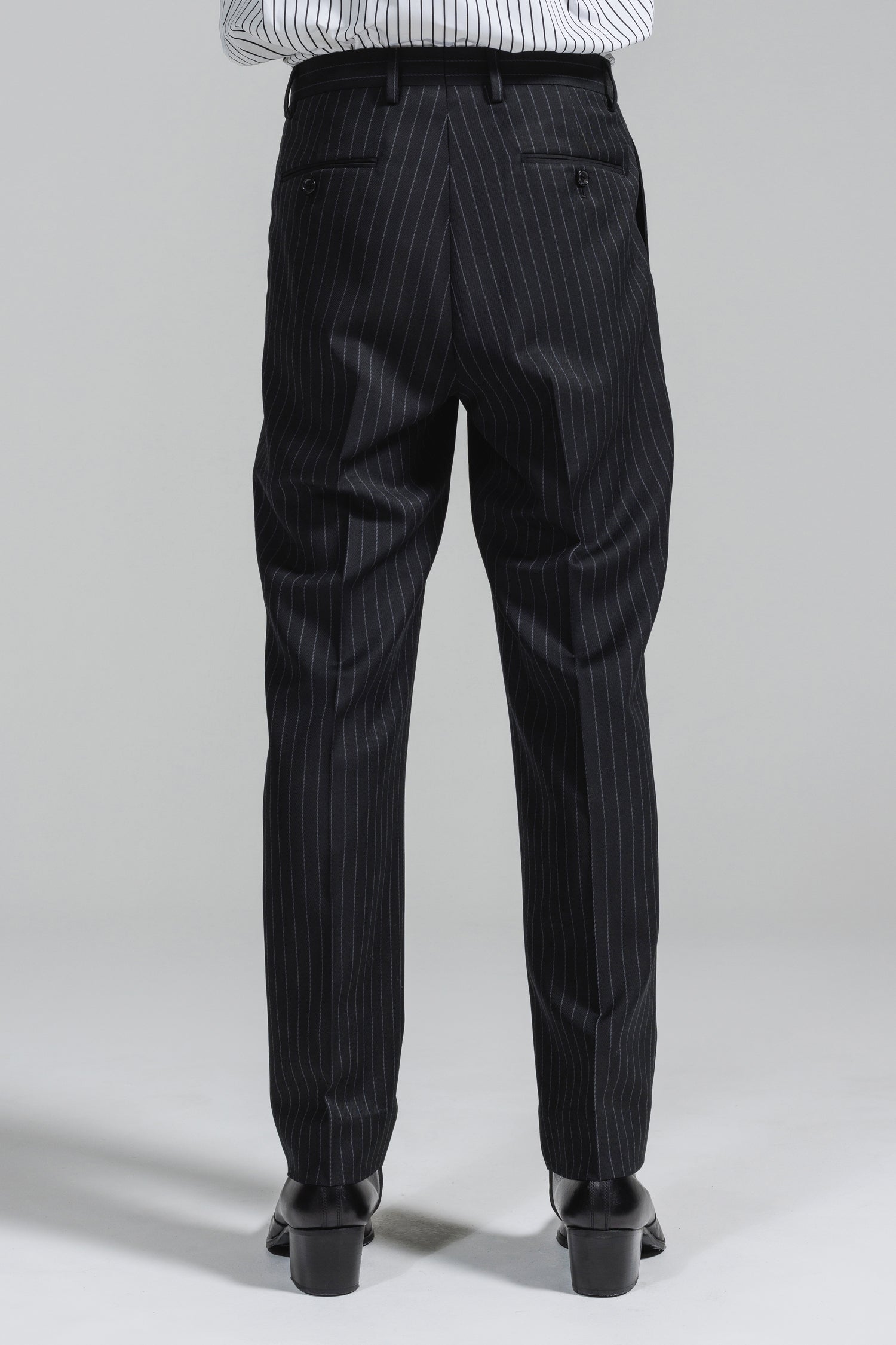 予約商品] PIN-STRIPE WOOL 2TUCK STRAIGHT TROUSERS [2025A/W
