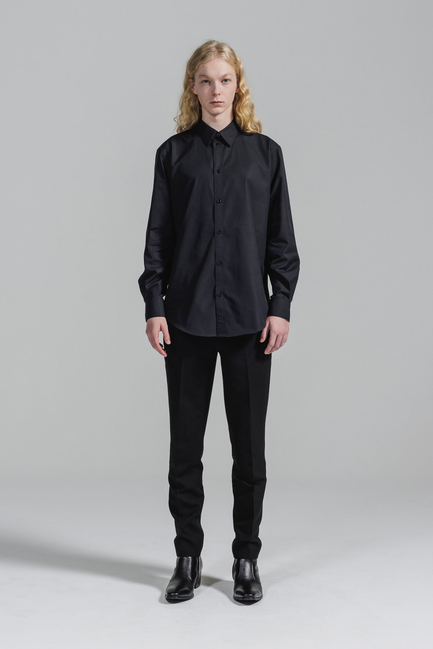 THOMAS MASON ステッチシャツ 25SS　L 黒 THOMAS MASON / トーマスメイソン ファット ステッチ シャツ