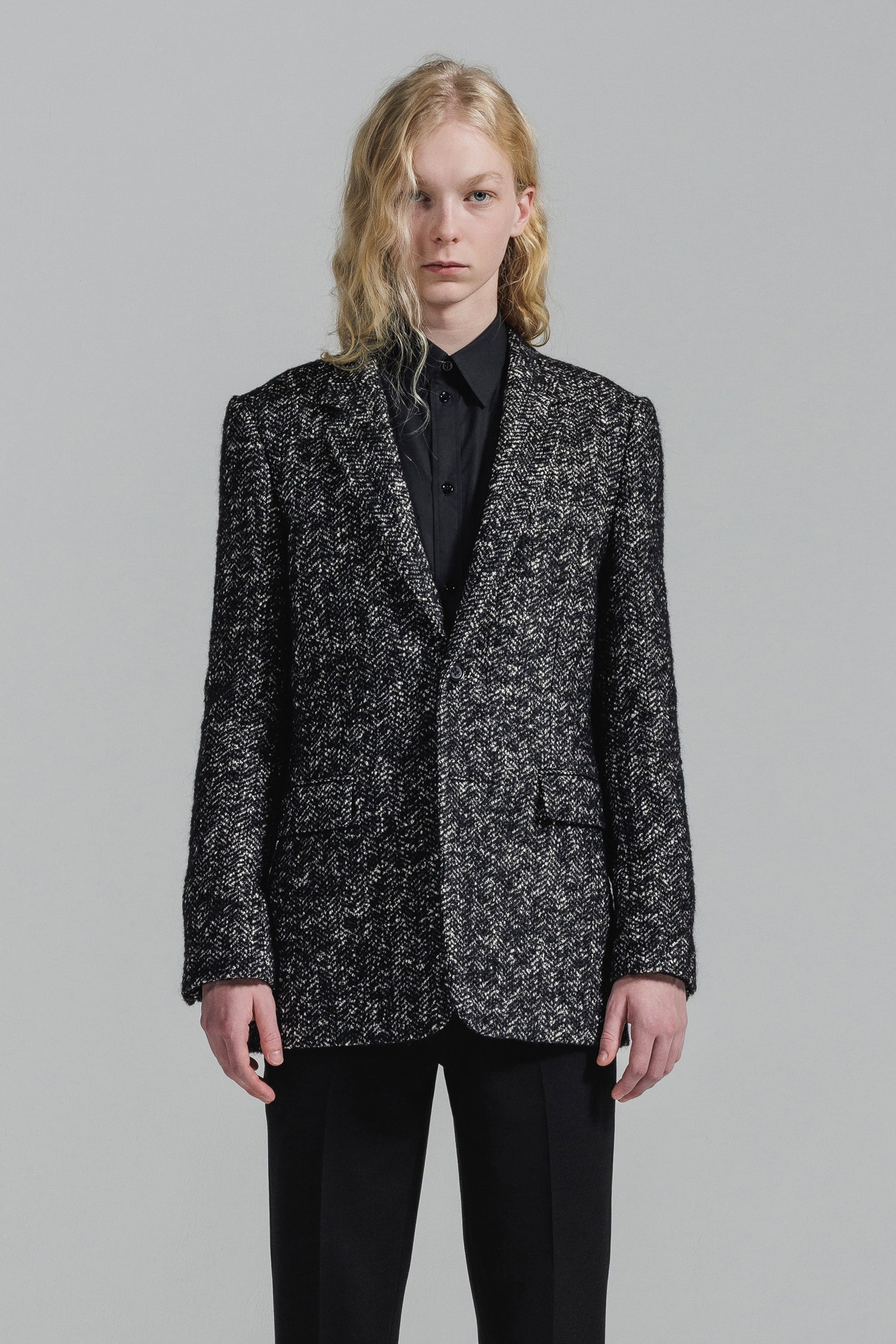 RAFANELLI TWEED NOTCHED LAPEL 2B JACKET [2023A/W] – LITHIUM ONLINE 