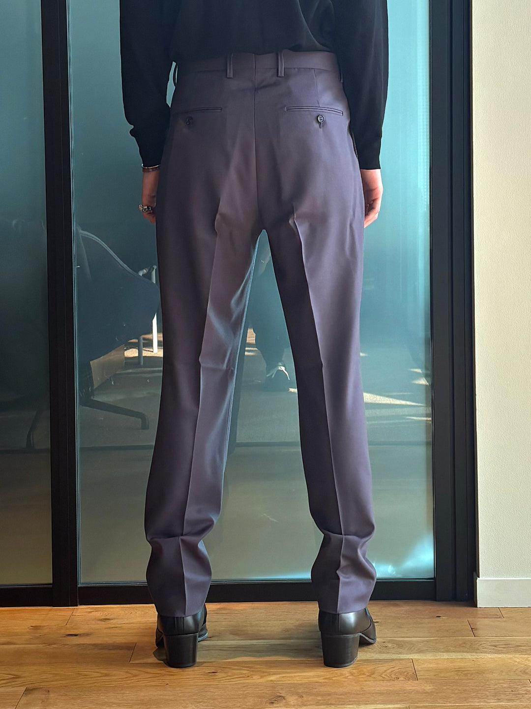 WOOL TROUSERS -2TUCK STRAIGHT [2024S/S]