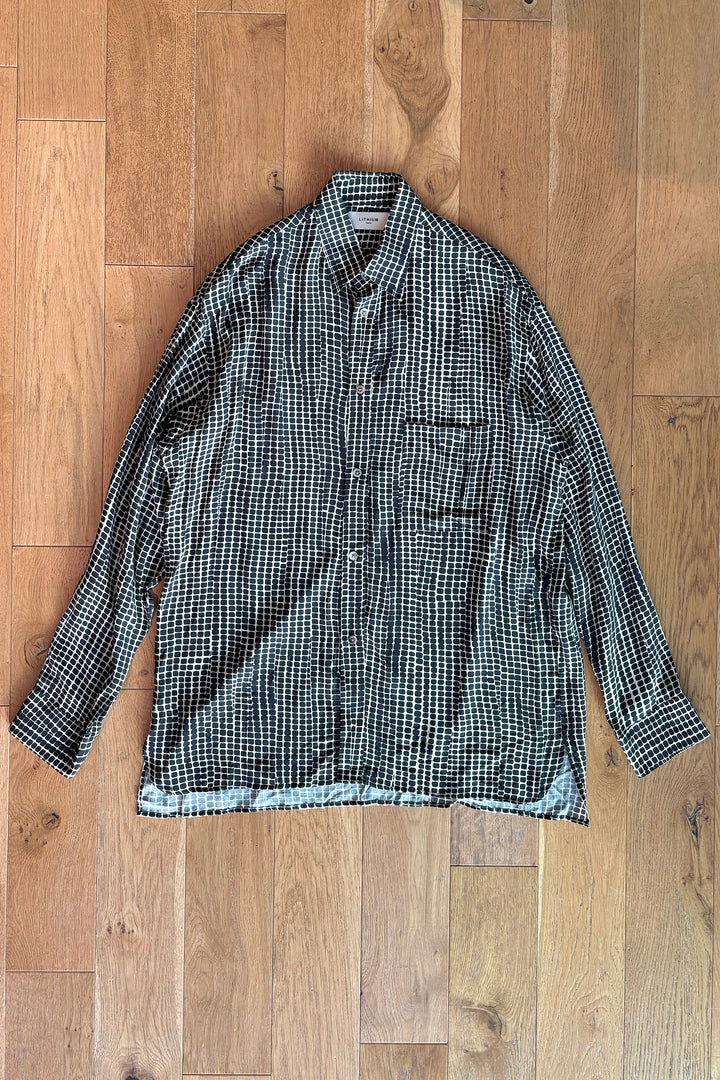 [予約商品] TIE-NECK PRINTED OVERSIZED SHIRTS [2026A/W]