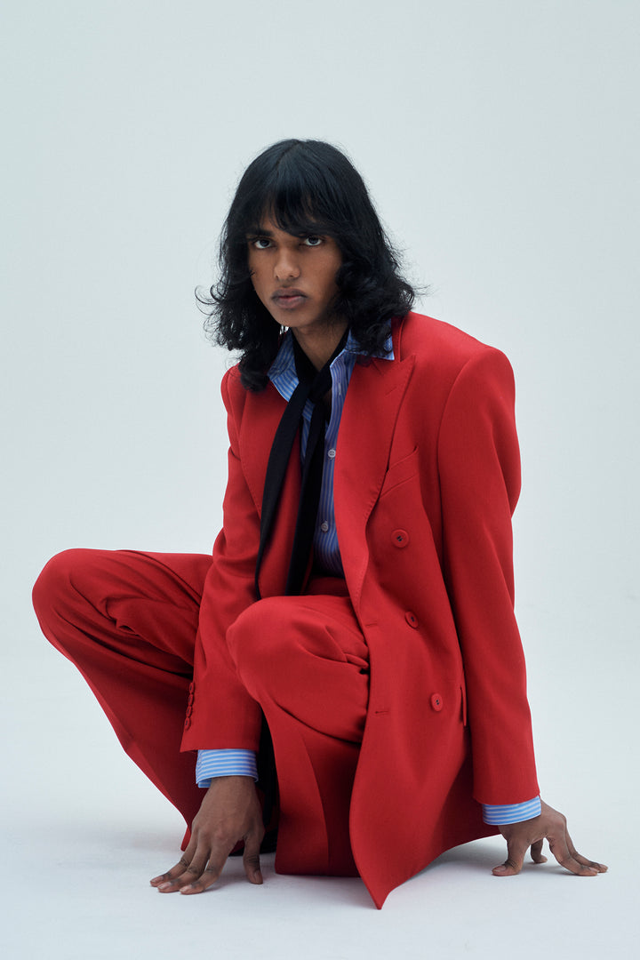 [予約商品] RED WOOL DOUBLE BREASTED 6B JACKET [2026A/W]