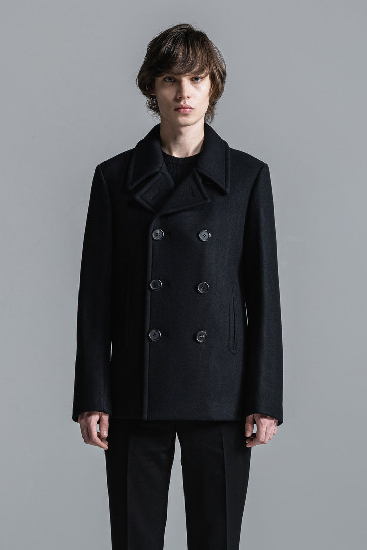 [予約商品] HEAVY MELTON SHORT PEA COAT [2024A/W]