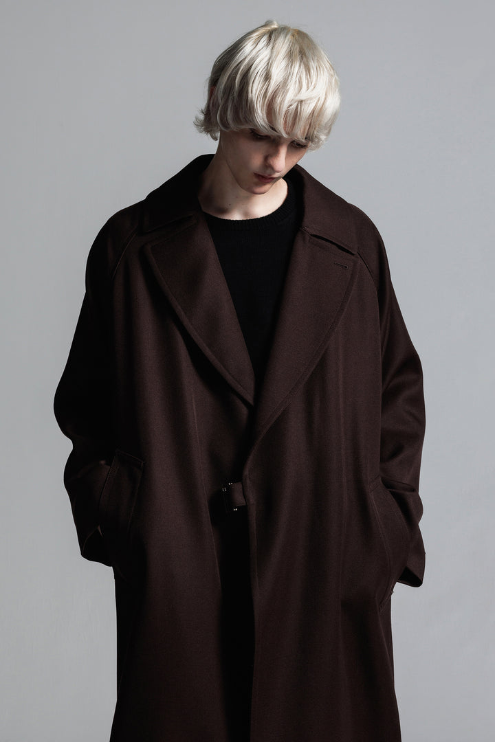 [追加生産分予約商品] WOOL GABARDINE TIELOCKEN COAT | ウールギャバジンタイロッケンコート [2025A/W]