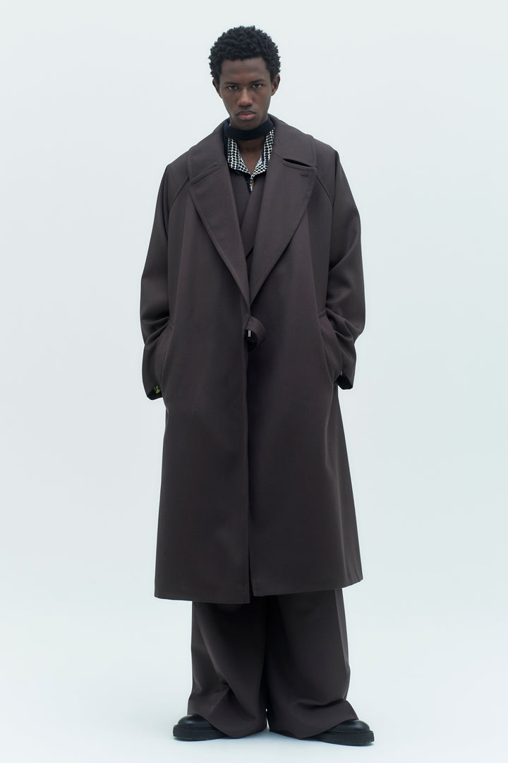 [予約商品] WOOL GABARDINE TIELOCKEN COAT | ウールギャバジンタイロッケンコート [2026A/W]