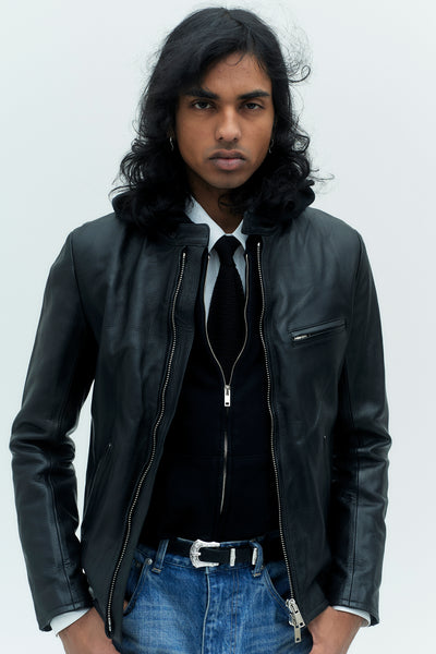 予約商品] LEATHER SINGLE RIDERS JACKET | レザーシングルライダース