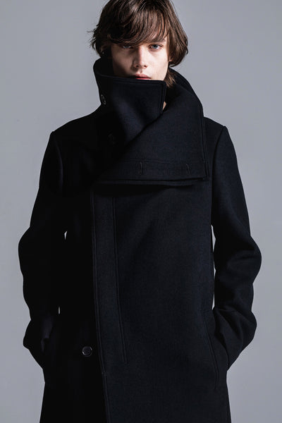 【極美品】LITHIUM HOMME　HIGH-NECK WRAP COAT os_12.