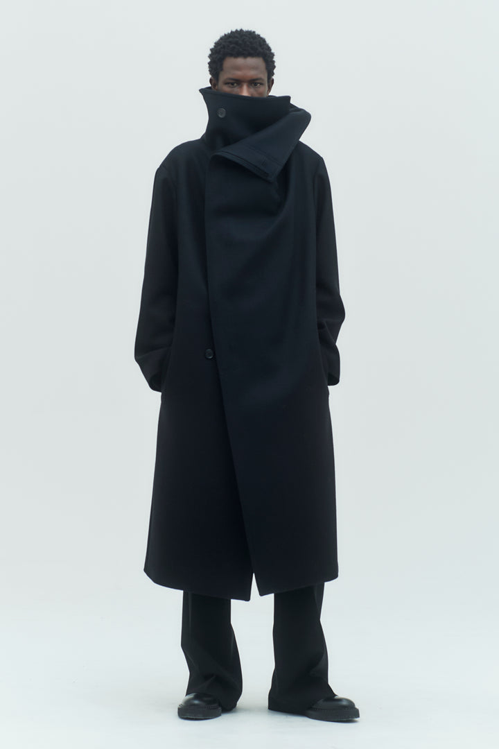 [予約商品] HIGH NECK WRAP COAT | ハイネックラップコート[2026A/W]