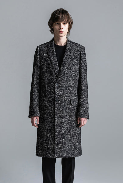 リチウムオム　ツイード　チェスターコート 44 RAFANELLI TWEED CHESTERFIELD COAT [2026A/W] – LITHIUM ONLINE STORE