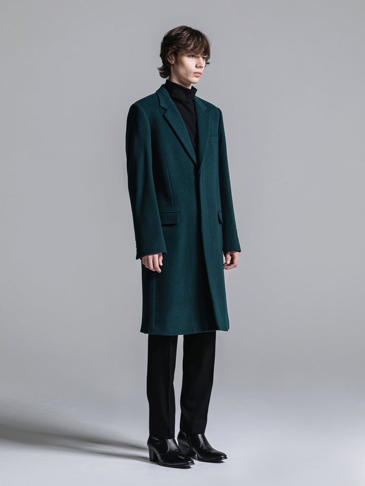 FLY-FRONT CHESTERFIELD COAT [2022A/W]