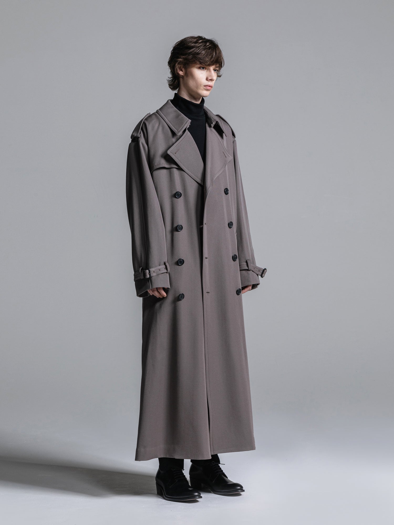 【louren】wool trench coat