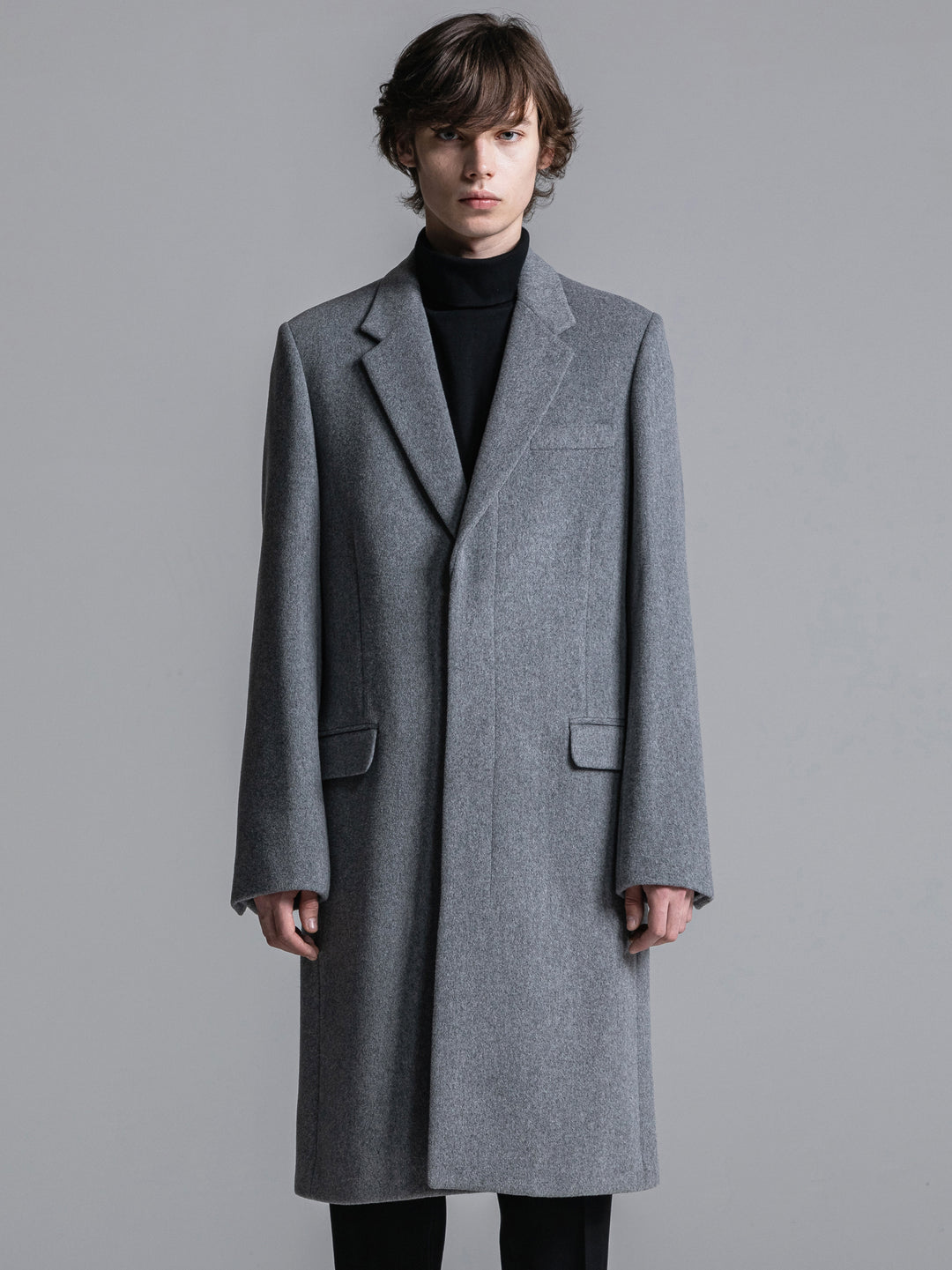 FLY-FRONT CHESTERFIELD COAT [2022A/W]