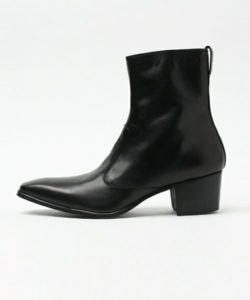 SIDE-ZIP LEATHER HEEL BOOTS – LITHIUM ONLINE STORE