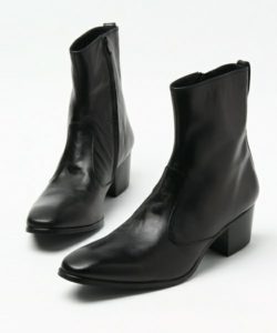 SIDE-ZIP LEATHER HEEL BOOTS – LITHIUM ONLINE STORE