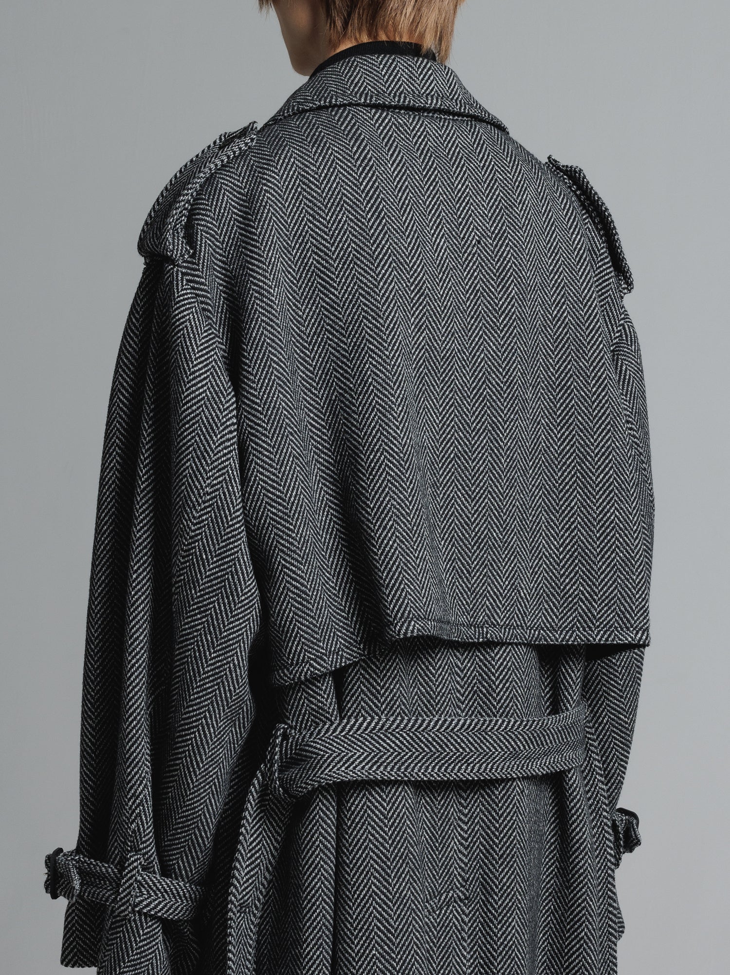 ATHA NEP TWEED MAXI COAT マキシ ツイード ベルト ATHA NEP TWEED MAXI COAT マキシ ツイード ベルト（ネップ