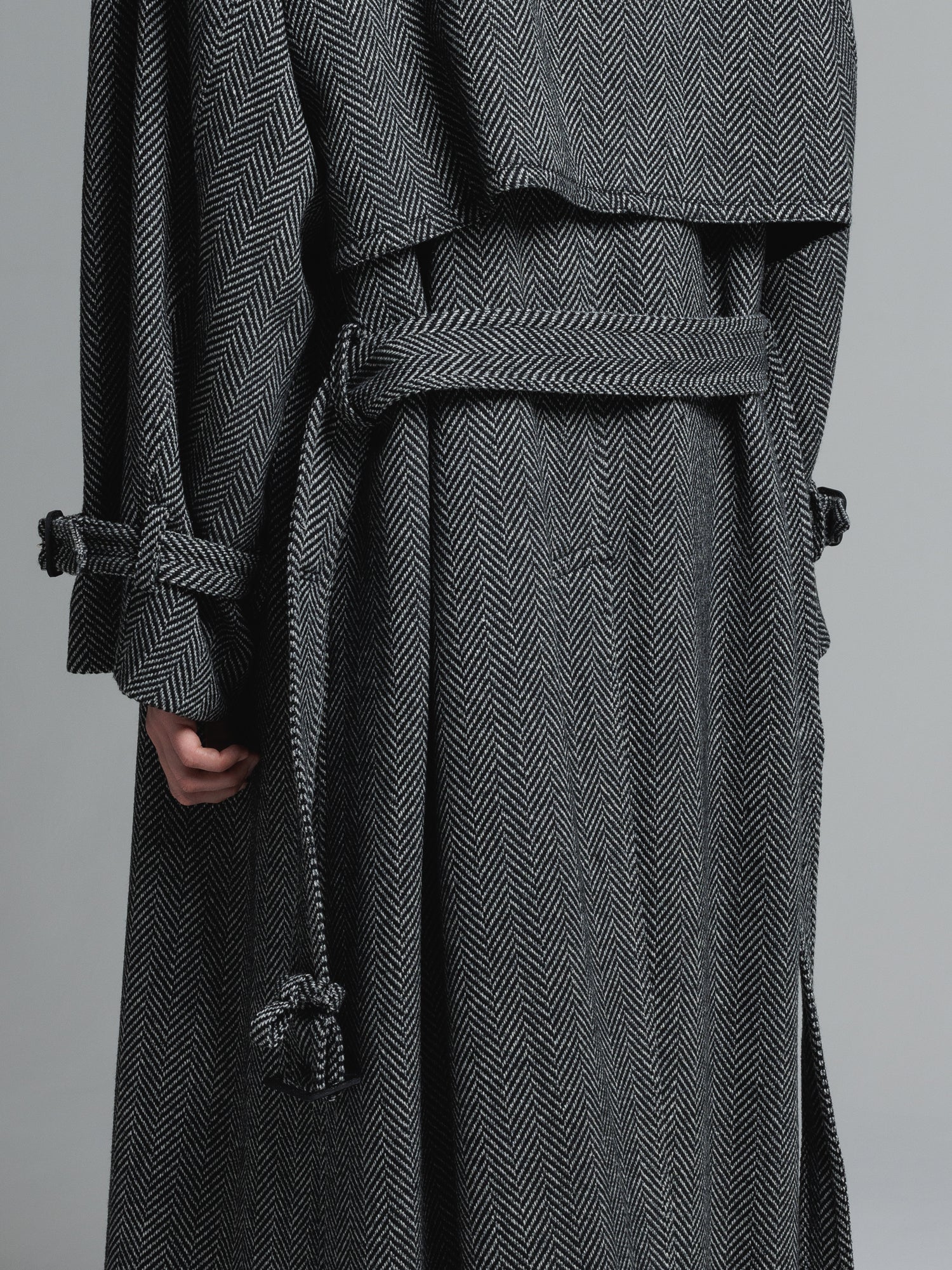 予約商品] CERRUTI TWEED OVERSIZED MAXI TRENCH COAT [2025A/W