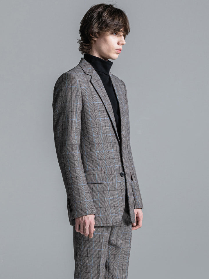 CHECK NOTCHED MIDDLE 2B JACKET [2023A/W]