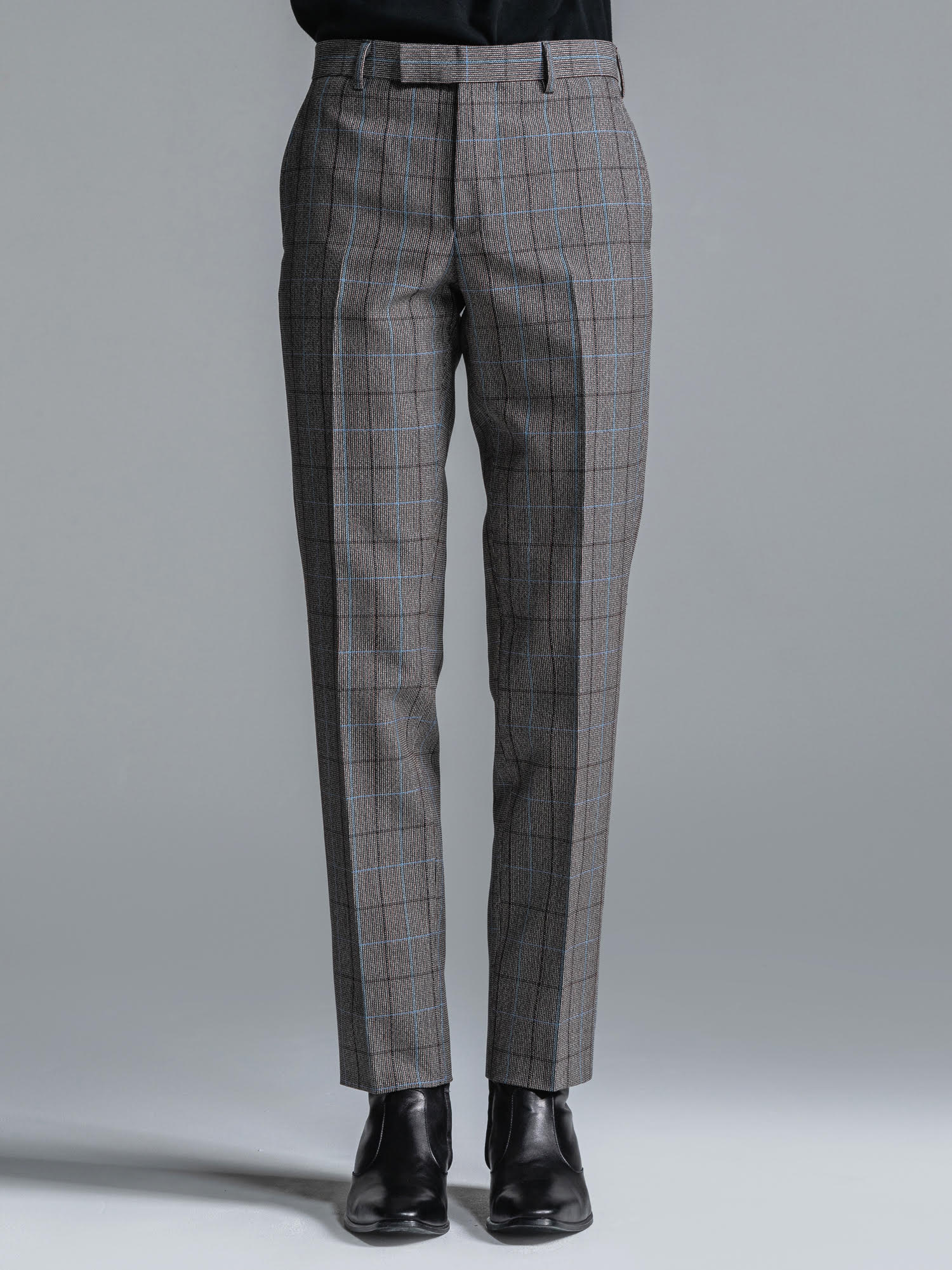 not conventional checked straight pant | hartwellspremium.com