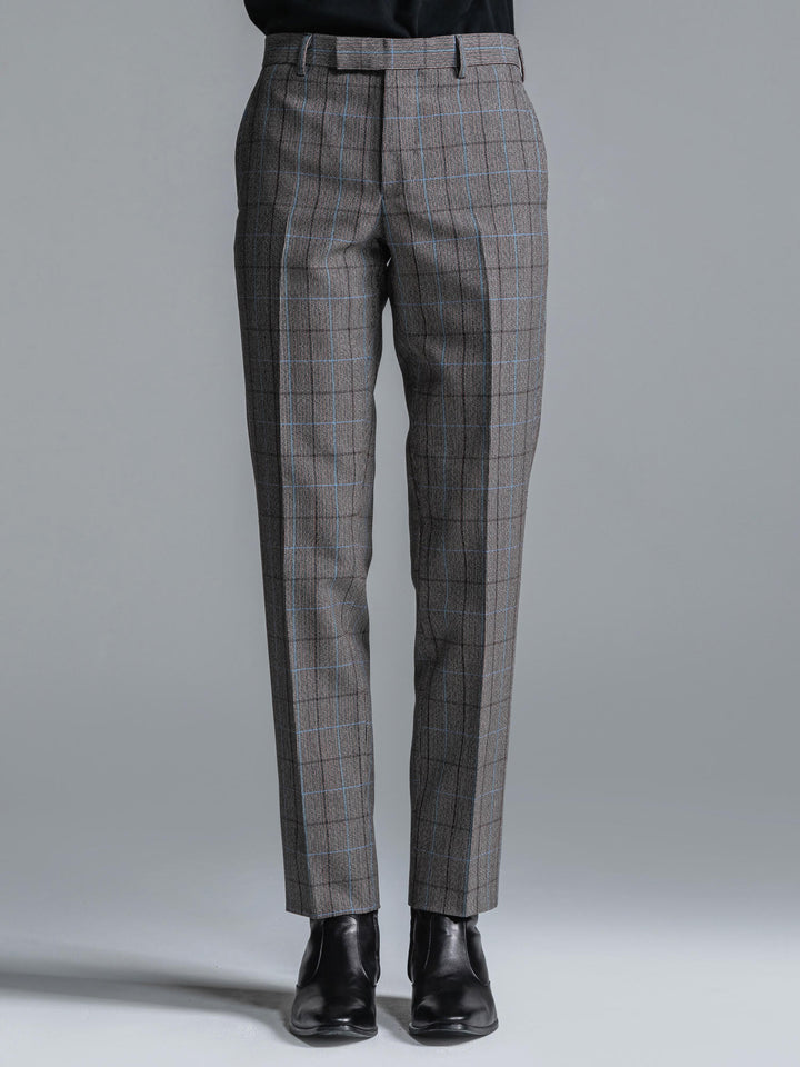CHECK TROUSERS - STRAIGHT [2023A/W]