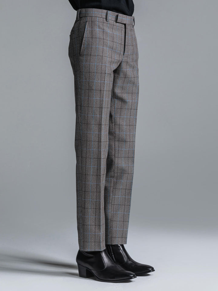 CHECK TROUSERS - STRAIGHT [2023A/W]